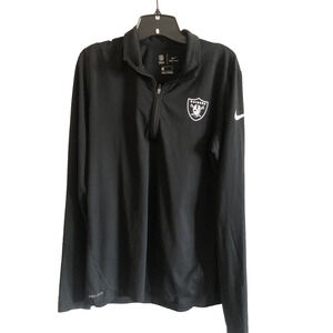 Nike Las Vegas Raiders Football Long Sleeve Jacket Black Small Woman’s Dri-Fit